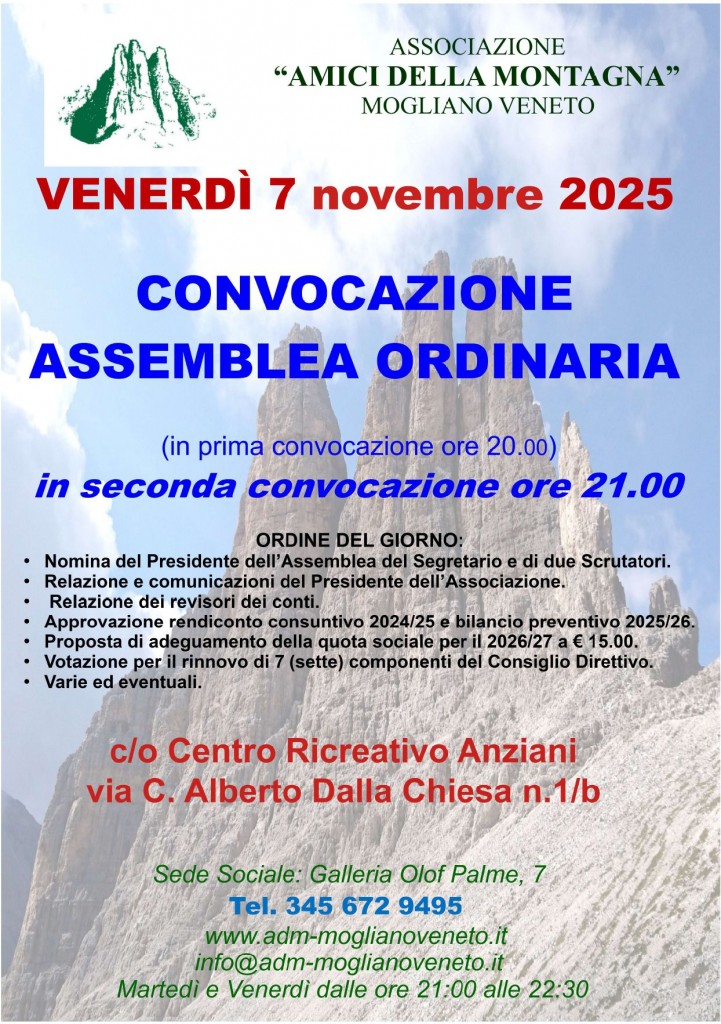 Convoc ASSEMBLEA ORDINARIA 2025