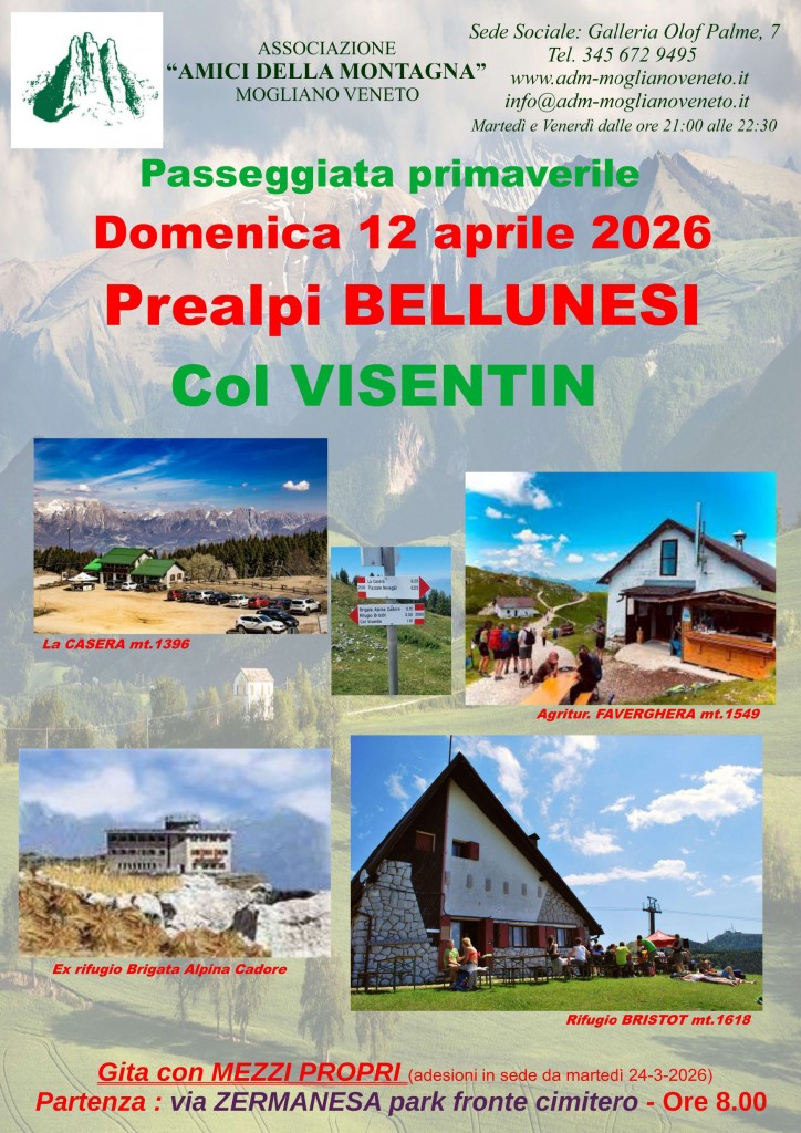 Gita Primav Col VISENTIN 12-4-2026